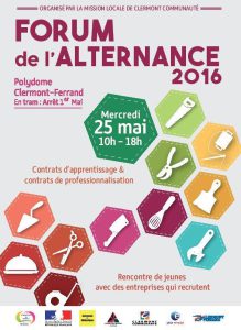 Affiche Forum de l'alternance 25 mai 2016